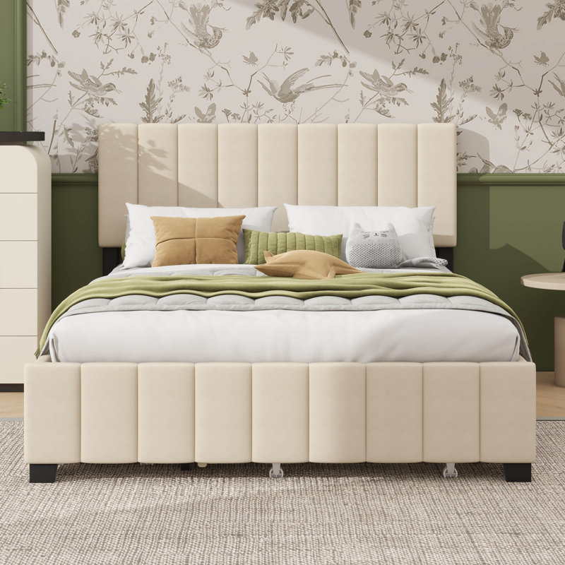 Wayfair trundle bed queen sales